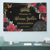 レッドブラックバラズフローラ蝶キンチェニェラ16 横断幕 (トレードショー)