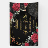 レッドブラックバラズフローラ蝶キンチェニェラ16 横断幕 (縦)