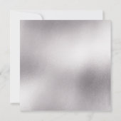 レッドブラックバラフローラシルバーシック任意の年齢パーティー 招待状 (裏面)