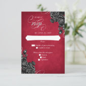 レッドブラックバラ結婚ズ 出欠カード (スタンド正面)
