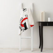 レッドブラックバレーボールコートhappy placeタイポグラフィ シェルパブランケット (インサイチュ)