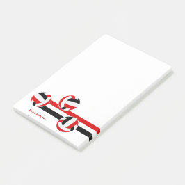 レッドブラックバレーボール名前をカスタムする ポストイット