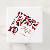 レッドブラックバレーボール子供の誕生日パーティー フェイバータグ (インサイチュ)