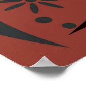 レッドブラックバードマルティニラウンジ ポスター (角)