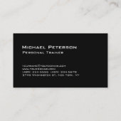 レッドブラックパーソナルトレーナーフィットネス名刺 名刺 (裏面)