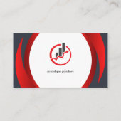 レッドブラックビジネスカード 名刺 (裏面)