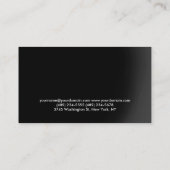 レッドブラックフィットネスパーソナルトレーナーボディビル 名刺 (裏面)