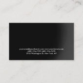 レッドブラックフィットネスパーソナルトレーナー名刺 名刺 (裏面)