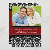 レッドブラックフォト25周年記念パーティの招待状 招待状 (正面/裏面)