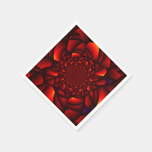 レッドブラックブルーペタル スタンダードカクテルナプキン (角)