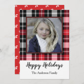 レッドブラックプレイド シーズンカード (正面/裏面)