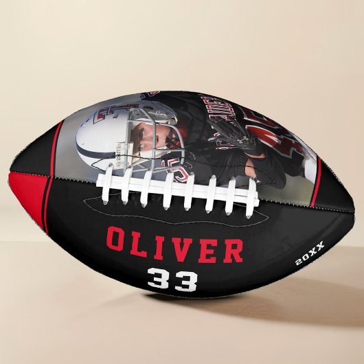 レッドブラックプレイヤーの名前番号写真 アメリカンフットボール