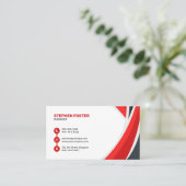 レッドブラックホームリニューアル工事請負業者 名刺 (スタンド正面)