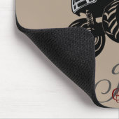 レッドブラックボーイズの錆びた名前モノグラムモンスタートラック マウスパッド (コーナー)