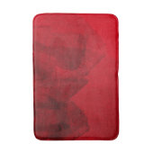 レッドブラックラブモダン抽象芸術絵画のデザインアート バスマット (正面縦)