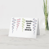 レッドブラックヴィンテージキャンパートレーラーハッピーバースデー カード (裏面)