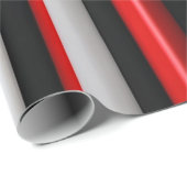 レッドブラック抽象芸術プレイドトレンディーコレクション ラッピングペーパー (ロールコーナー)