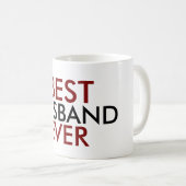 レッドブラック最高の夫今まで コーヒーマグカップ (正面右)