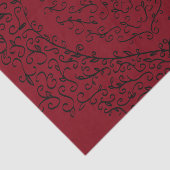 レッドブラック結婚のゴシックハート美エレガント 薄葉紙 (詳細)