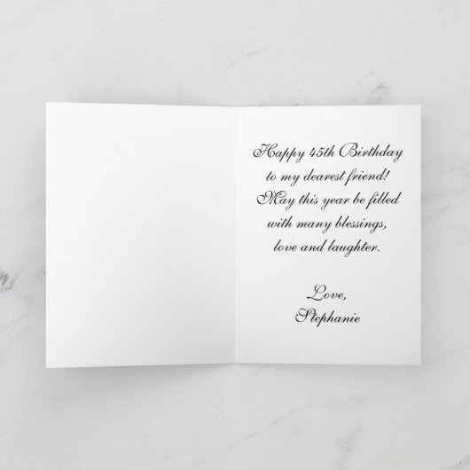 レッドブラック金ゴールドの個人用設定Leopard印刷誕生日 カード (内部)