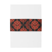 レッドブラック金ゴールド結婚ズ 招待状ベリーバンド (裏面例)