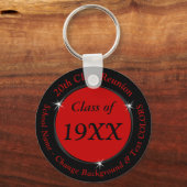 レッドブラック20th年学校の懇親会またはあなたの色 キーホルダー (正面)