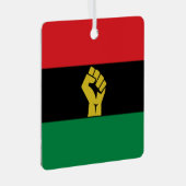 レッドブラック+グリーンオーナメント メタルオーナメント (正面右)