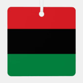 レッドブラック+グリーンオーナメント メタルオーナメント (裏面)