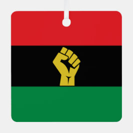 レッドブラック+グリーンオーナメント メタルオーナメント