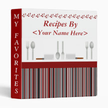 レッドブラック&グレーストライプのパーソナライズされたレシピ