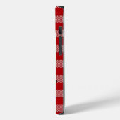 レッドブラック・バファロープラッド(赤色変更可能) ケース Case-Mate iPhoneケース (裏面 / 左)