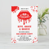 レッドブラッドドリッピングこうもりヴァンパイアハローウィンパーティ 招待状 (スタンド正面)