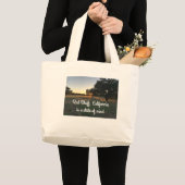 レッドブラフカリフォルニアトートバッグと風光明媚な画像 ラージトートバッグ (正面(商品))