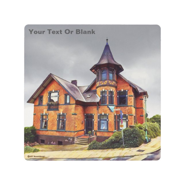 レッドブリックハウスバイエルフェルドメタルプリント メタルプリント (正面)