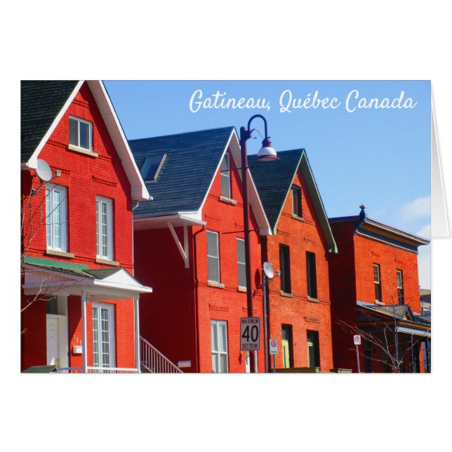 レッドブリック建物通りランプガティナウCanada (正面横)