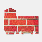 レッドブリック&グリッターホリデークリスマスパーティー フェイバーボックス (折り畳みなし)