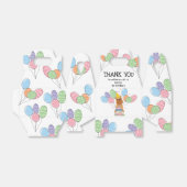 レッドブリュッセルグリフォン切り抜き耳バースデーパーティー フェイバーボックス (折り畳みなし)