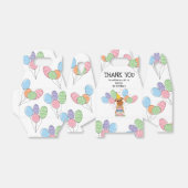 レッドブリュッセルグリフォン犬の誕生日パーティー フェイバーボックス (折り畳みなし)