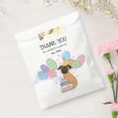 レッドブリュッセルグリフォン誕生日パーティー フェイバーバッグ (封をした状態)