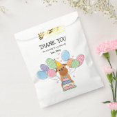 レッドブリュッセルグリフォン誕生日パーティー フェイバーバッグ (封をした状態)