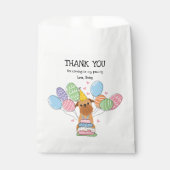 レッドブリュッセルグリフォン誕生日パーティー フェイバーバッグ (正面)