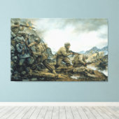 レッドブルインザウィンターラインバイドナネイリープリント キャンバスプリント (インサイチュ (ウッドフロア))