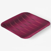 レッドブルガンディリボンブライダルシャワー ペーパープレート (傾斜あり)