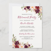 レッドブルゴーニュフローラ退職パーティー 招待状 (正面)