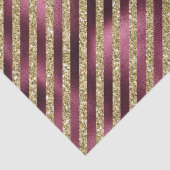 レッドブルゴーニュ金ゴールドストライプグリッター 薄葉紙 (詳細)