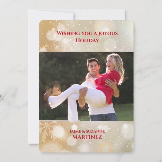 レッドブルブスフェリズナビダッド写真テンプレートクリスマス (裏面)