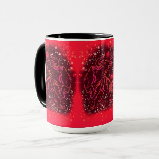 レッドブルマグギフトランニングズの星の夜 マグカップ (正面左)