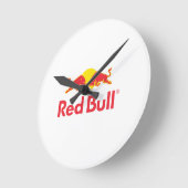 レッドブルロゴ ラウンド壁時計 (傾斜)