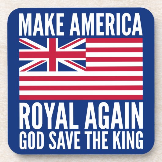 レッドブルーおもしろいメイクアメリカ再びア王室のート コースター (正面)