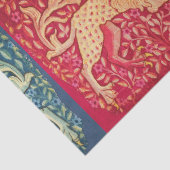 レッドブルーの獣のような中世の獣性ライオン 薄葉紙 (詳細)